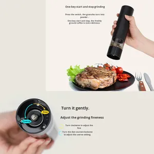 Ensemble de salières et poivrières automatiques rechargeables USB Type-C pour la cuisine (vente en gros) - Product Image 5