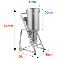 Grote capaciteit groentehakker machine restaurant groentesnijder commerciële mixer grinder blender