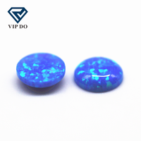 2mm-12mm 92 opale synthétique multicolore rond dos plat cabochon coupe OP05 opale bleue pierre précieuse en vrac opale de feu cabochon rond gemmes