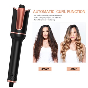 Home Use Equipment <b>Automatic</b> Hair Curler Waves Ceramics Curly Hair Stick Iron Professional Styling Tools Wand <b>Curling</b> Iron Black - Product Image 6