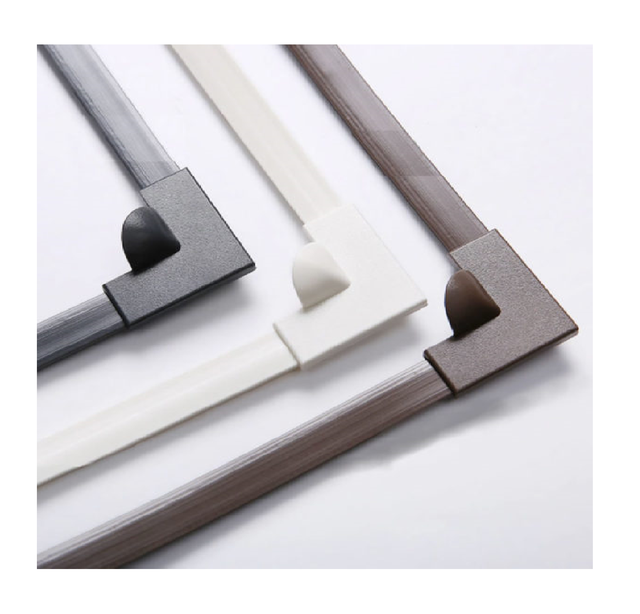 White PVC Window Frame for Magnetic DIY Window Screen Mesh Kit