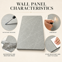 Panneau mural en cristal de charbon de bambou ignifuge E0 B1, imperméable, à grain de bois, pour villa, hôtel, chambre à coucher