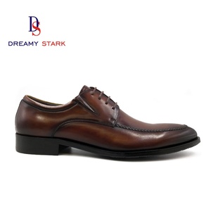 Handmade Woven <b>Edge</b> High Quality Vintage Men's Luxury Genuine Leather Lace-up Oxford Formal Wedding Shoes Custom Logo - Product Image 3