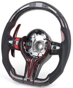 Volante Personalizado de Fibra de Carbono Real para <span class=keywords><strong>BMW</strong></span> E63 E60 M5 E61 E64 525i 530 630 <span class=keywords><strong>650</strong></span> Serie 5 Serie 6 - Product Image 4
