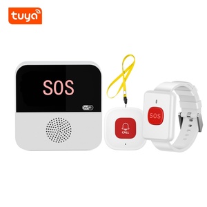 Sistema de Alerta de <span class=keywords><strong>Emergencia</strong></span> Inalámbrico Tuya WiFi para Cuidadores, Botón SOS Inteligente Tuya para Personas Mayores, Pacientes y Discapacitados - Product Image 1
