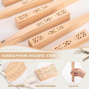 Abanicos de Mano de Madera Personalizados, Abanicos Rústicos Elegantes para Despedida de Soltera, Recuerdos de Boda en la Playa y de Verano - Product Image 3