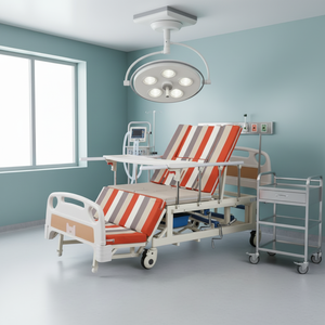 Lit <span class=keywords><strong>de</strong></span> soins infirmiers multifonctionnel manuel LC-QQ1 lit d'hôpital multifonctionnel rééducation aux soins intensifs pour la <span class=keywords><strong>maison</strong></span> et les milieux médicaux - Product Image 5