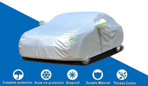 Housse <span class=keywords><strong>de</strong></span> protection imperméable pour voiture en tissu Oxford, avec <span class=keywords><strong>réflecteur</strong></span>, résistante aux intempéries - Product Image 2