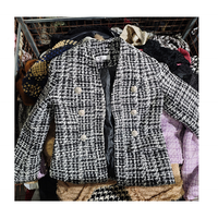 Premium fashion indah thrift pakaian jaket tangan kedua digunakan pakaian wol untuk wanita