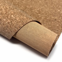 Tissu en cuir de liège naturel PU gaufré imperméable, épaisseur 0,5 mm, pour doublure de robe ou sac