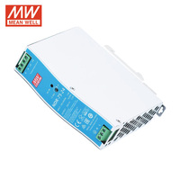 Alimentation électrique CC sur rail DIN Mean Well NDR-75-24 75W 24V 3.2A avec PFC actif pour contrôle industriel, produit original et authentique