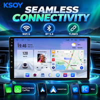 KSOY-T100 Radio Mobil Android 9 Inch Autoradio Layar Sentuh Car Play GPS 2+32G BT 5.4 WiFi 6 GLONASS Wireless Carplay Universal