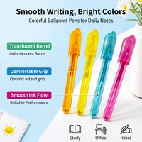 Stylo bille transparent avec capuchon en forme de baril, personnalisable avec logo, pour cadeaux promotionnels