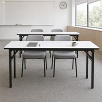 Bureau d'entraînement pliable, table rectangulaire pliable, gain de place pour salle de classe, séminaire, bureau, salle d'étude