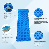 Matelas de camping gonflable portable en nylon 40D, lit d'air imperméable en TPU, ultraléger, pour tente, randonnée, voyage, pique-nique