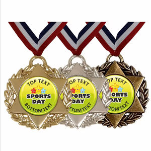 Logotipo personalizado de alta calidad, artes en relieve, deportes en blanco, plata, 3D, medallas de Metal, diseños para deportes, medallas de clasificación honoraria - Product Image 2