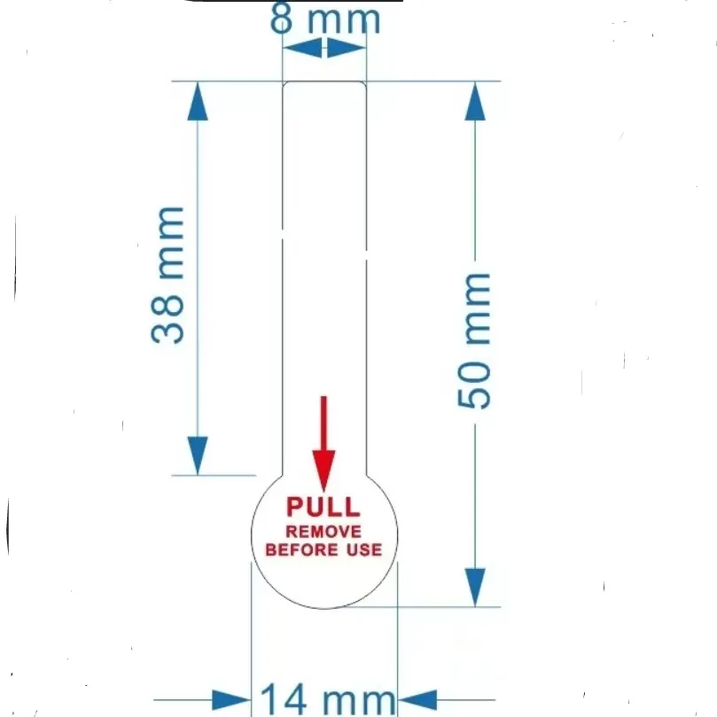 Isolator Baterai Hewan Peliharaan, Tab Isolator Baterai untuk CR2025 CR2032 AA AAA CR123A Baterai 18650