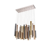 Suspension LED au design moderne Lustre de luxe postmoderne de petite taille pour éclairage de plafond intérieur