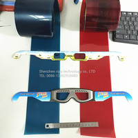 IMAX – lunettes 3D polarisées linéaires, rouge, bleu, vert, lentilles 3D polarisées circulaires