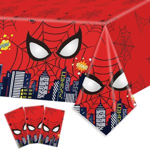 Mantel de fiesta de cumpleaños de araña, cubierta de mesa de papel de película americana desechable de plástico grande Hero para fiesta temática de niños - Product Image 6