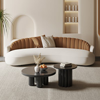 Sofá Pequeño de Una Plaza Estilo Crema Madera, Esponja, Diseño Moderno, Personalizable, para Negocios, Recepción VIP, Salón de Belleza, Oficina, Apartamento