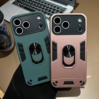 Étuis de téléphone portable BAILI Factory pour hommes, mode, armure, antichoc, 360 degrés, avec anneau de support pour iPhone 17 Promax 16 Plus 15