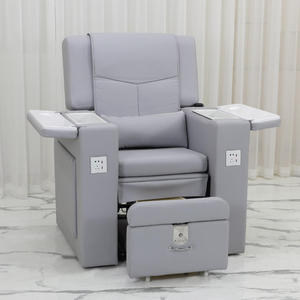 Modern Luxury Beauty Nail Salon Furniture Drainage Pump Foot Spa <b>Vibration</b> Heating Massage Pedicure <b>Chair</b> Customizable Color - Product Image 2