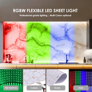 แผ่นไฟ LED RGBW แบบยืดหยุ่น แผงไฟ LED 324 ดวง คุณภาพสูง ตัดได้ ใช้เป็นไฟแบ็คไลท์ 24V แผ่นไฟ LED แบบอ่อน สำหรับเคาน์เตอร์หิน - Product Image 3
