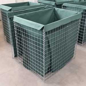Barrière anti-inondation <span class=keywords><strong>Hesco</strong></span> robuste, déployable rapidement, avec boîte gabion doublée de géotextile pour la défense civile et le contrôle de l'érosion - Product Image 5