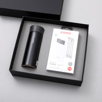 Termo con Logotipo Personalizado, Tapa con Cierre y Banco de Energía Portátil, Juego de 2 Piezas, Regalo Promocional Corporativo Ejecutivo