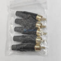 Conector de audio RCA Conector macho RCA Enchufe AV RCA con personalización de contactos chapados en oro disponible
