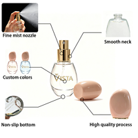 Flacons de parfum rectangulaires de luxe 30ml 50ml avec bouchon à vis, en verre sérigraphié, avec diffuseur et bouchon prêt à l'emploi, emballage en boîte, vente en gros