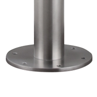 Douche extérieure autoportante en acier inoxydable brossé 304 ou 316 pour jardin, plage ou piscine, avec fonction pluie