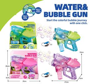 Pistola de <span class=keywords><strong>Burbujas</strong></span> 2 en 1 Transparente, Pistola de <span class=keywords><strong>Burbujas</strong></span> Eléctrica y Pistola de Agua para Niños, Juguete para Hacer <span class=keywords><strong>Burbujas</strong></span> y Disparar Agua para el Verano - Product Image 6