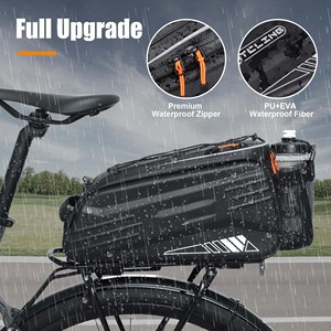 Échantillon gratuit, sac de selle de vélo imperméable, grande capacité, accessoires, sac à bagages à libération rapide, équipement de cyclisme, voyage - Product Image 4