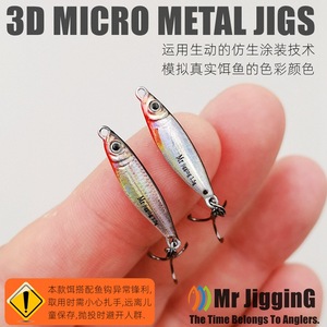 Señuelo de Pesca de Metal Micro 3D, 1.5g 3g 5g, Cebo Artificial para Agua Dulce y Salada - Product Image 5