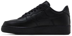 Chaussures de <span class=keywords><strong>basketball</strong></span> décontractées unisexes For For Low Black Box Logo, tige en cuir véritable, fermeture à lacets - Product Image 3