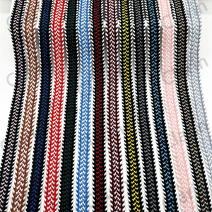 เว็บบิ้งผ้าฝ้ายลายก้างปลาคุณภาพสูงขนาด <span class=keywords><strong>1</strong></span>.2 ซม. เป็นมิตรกับสิ่งแวดล้อม สำหรับอุปกรณ์ตกแต่งเสื้อผ้า สิ่งทอภายในบ้าน และกระเป๋า - Product Image 1