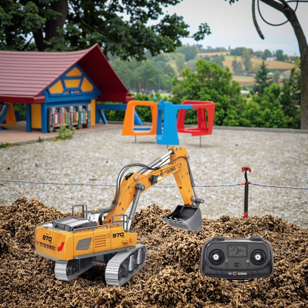 Yi Gong 1/50 Scale RC Excavator - Movable Arms & Tracks