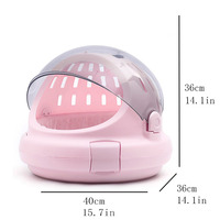 Sac de transport portable pour chat avec design capsule spatiale, sacoche de voyage pour animaux de compagnie approuvée par les compagnies aériennes en PVC, pour voiture et extérieur