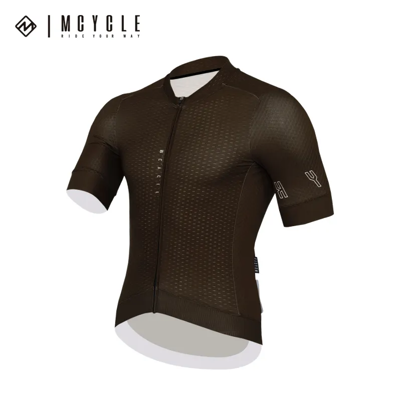 Mcycle Hot-sale Men's Cycling Wear Compression Bicycle Cycling Shirt Summer Breathable Short Sleeve Solid Bike Jersey