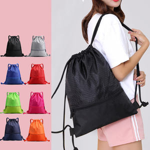 Custom Logo Promotional Polyester <b>Drawstring</b> <b>Bag</b> Nylon Fitness Room Basketball Shoes Beach Backpack Gym Sports Backpack <b>Bag</b> - Product Image 2