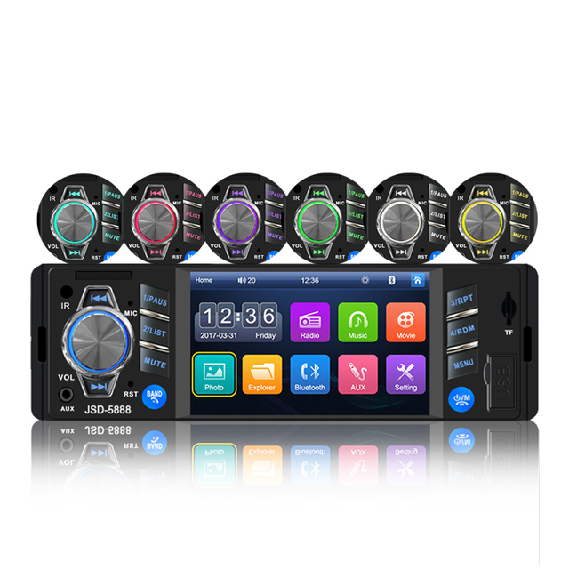 Manufacturer BT Hands-free 1din Reversing Image 4 Inch Display HD Screen 12V Radio Car Mp5 Player 5888