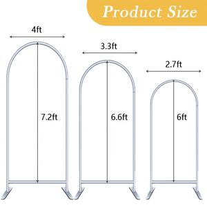 Lujo escenario ondulación abierta fotografía tablero metal boda flor arco telón de fondo soporte cortinas para Decoración - Product Image 2