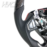 Volant en cuir personnalisé en fibre de carbone pour l'intérieur de la voiture, adapté à la Renault Megane 3