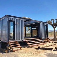 Maisons préfabriquées en acier de 20 pieds et 40 pieds personnalisées, structure en acier, conteneur habitable, différentes tailles et couleurs