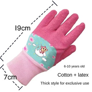 어린이 면화 원예 장갑 안티 슬립 애완 동물 안티 바이트 노동 보호 탄성 손목 밴드 사계절 야외 안전 장갑 - Product Image 5