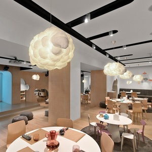 Design moderno semplice nuvola bianca <span class=keywords><strong>lampadario</strong></span> per soggiorno camera da letto per bambini negozio di arredamento Hotel - Product Image 4