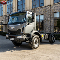 JIYE Tout Terrain Hors Route 4WD Camion Bleu Demi Camion Cargo Lourd Châssis