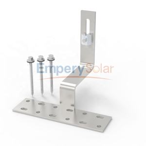 Système de montage de panneaux solaires Crochet pour <span class=keywords><strong>toit</strong></span> en tuile Crochet métallique à structure réglable en PV - Product Image 4